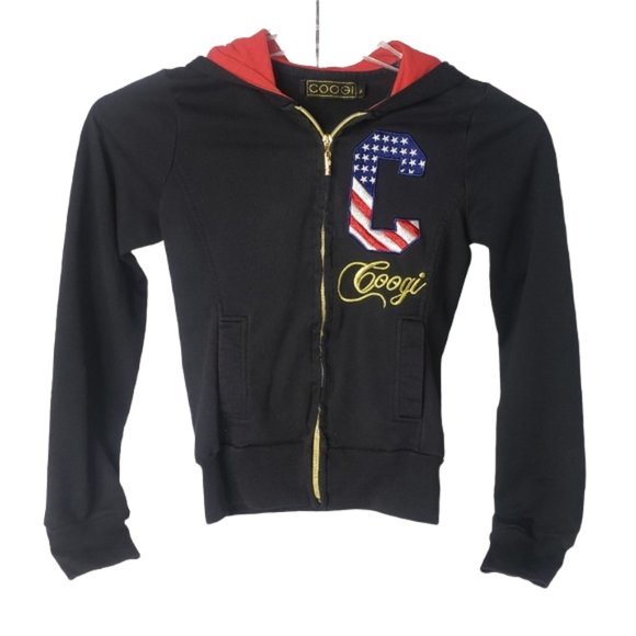 COOGI BLACK & RED HOODIE SWEATSHIRT KID'S SIZE MEDIUM - Picture 9 of 9